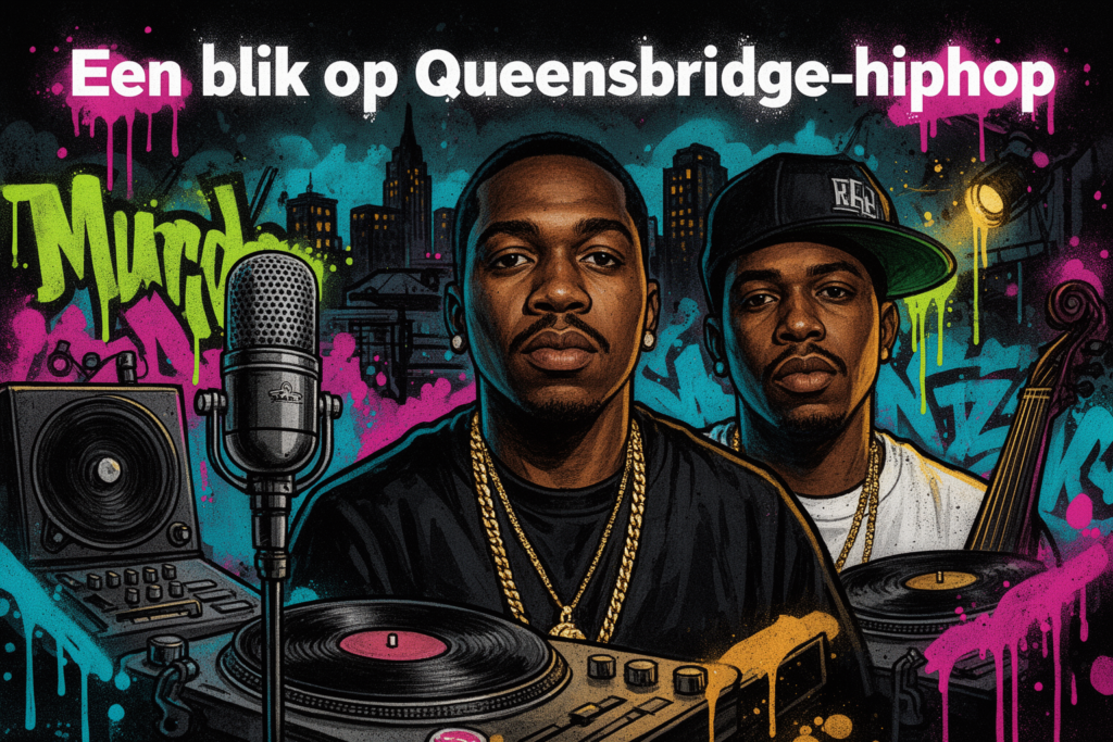 Mobb Deep poseert in een straatomgeving van Queensbridge, New York, ter promotie van hun album 'Murda Muzik' uit 1999.