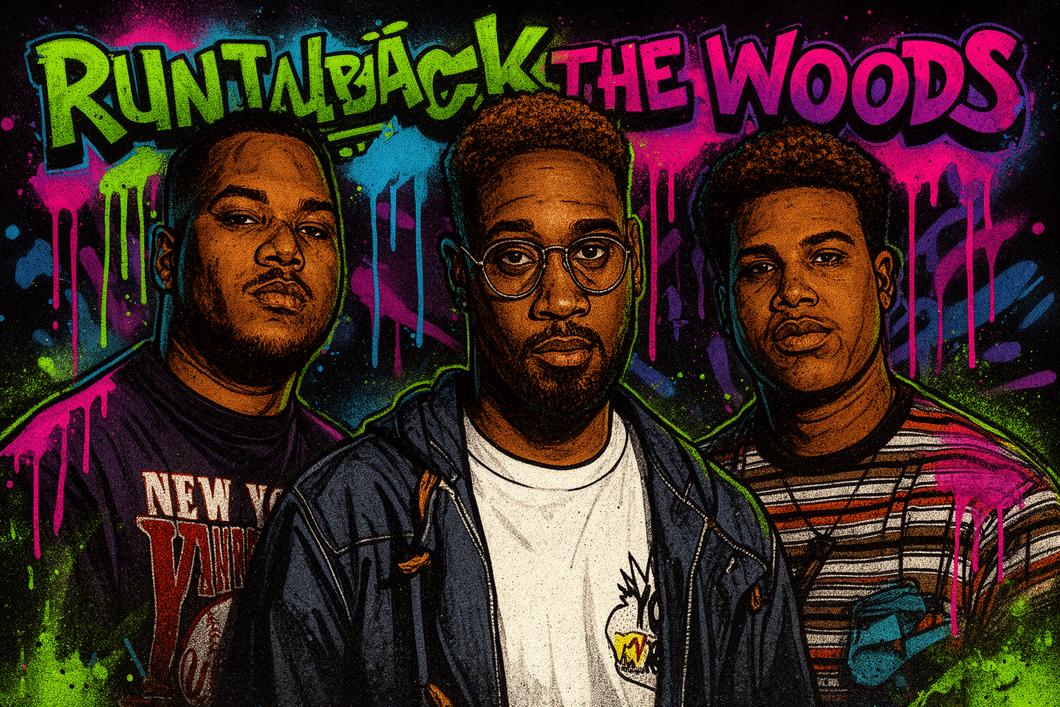 De La Soul en Nas poseren samen in de videoclip voor hun nummer 'Run It Back!!' van het album Cabin in the Woods.
