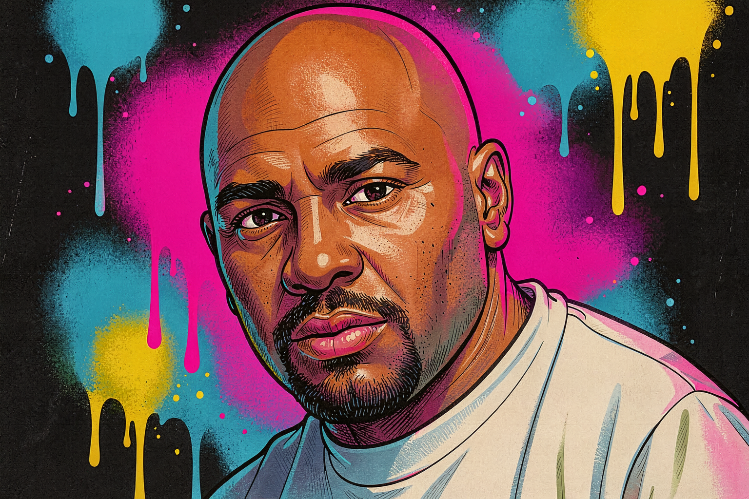 Portret van acteur Samuel Monroe Jr., bekend van invloedrijke hiphopfilms uit de jaren negentig, die op 52-jarige leeftijd is overleden.